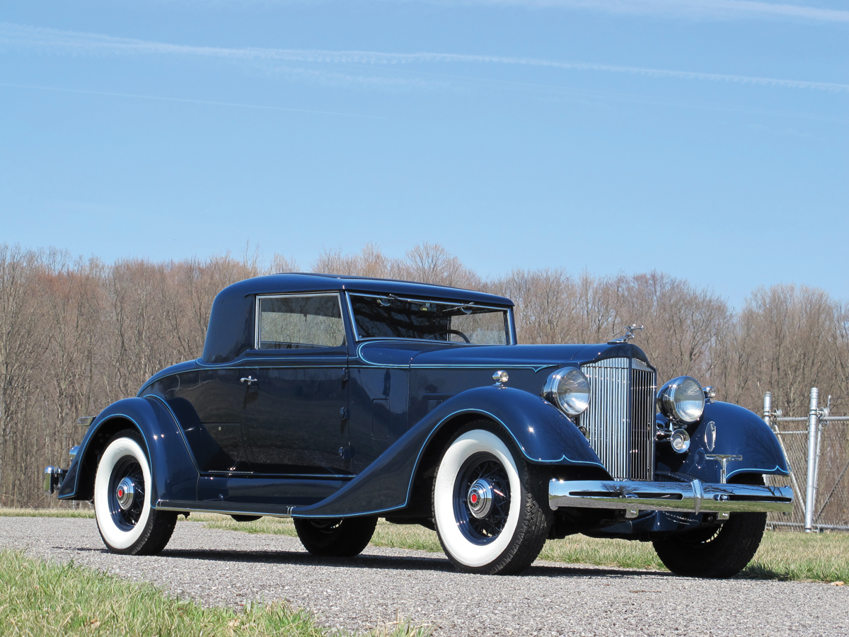 1934 Packard Eight 2/4-Passenger Coupe offered at RM Auctions' Auburn Spring live auction 2019